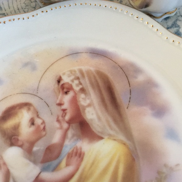 Madonna and Child Tea-Set China set Miniature - Picture 8 of 8